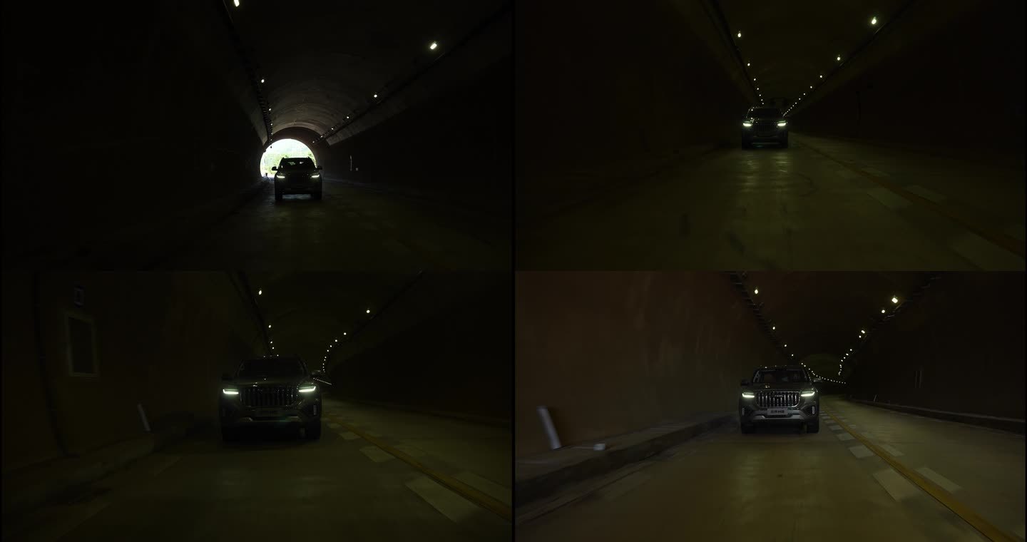 哈弗H9进隧道出隧道