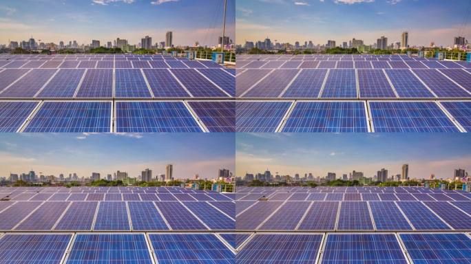 城市太阳能发电场的超衰退