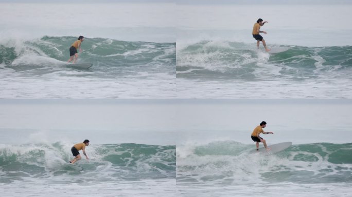 冲浪者在哥斯达黎加度假