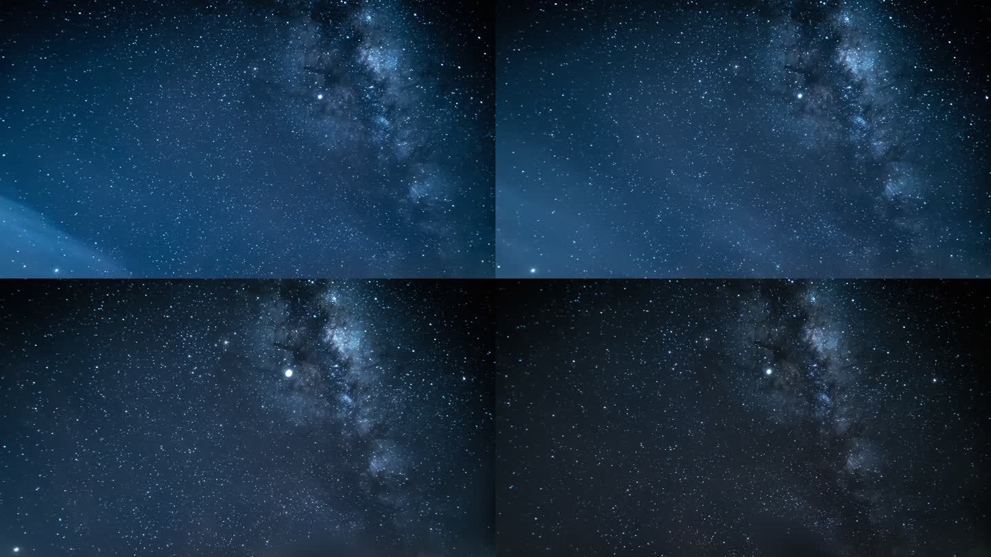 银河时间间隔闪烁蓝色斗转星移