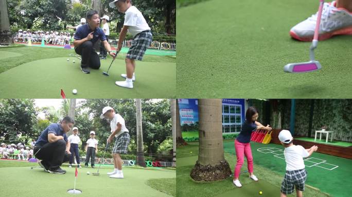 学生打高尔夫高尔夫训练
