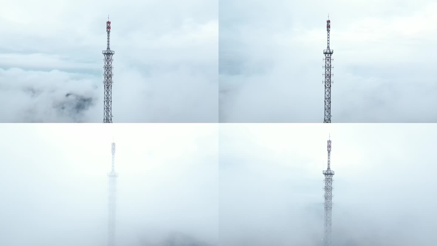 迷雾森林上的5G通讯塔