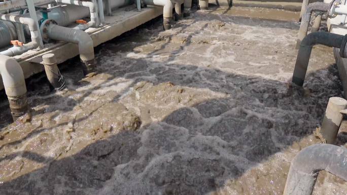 昆明市高新区污水处理厂沉降池延时拍