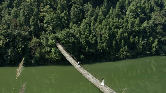 索桥吊桥情侣