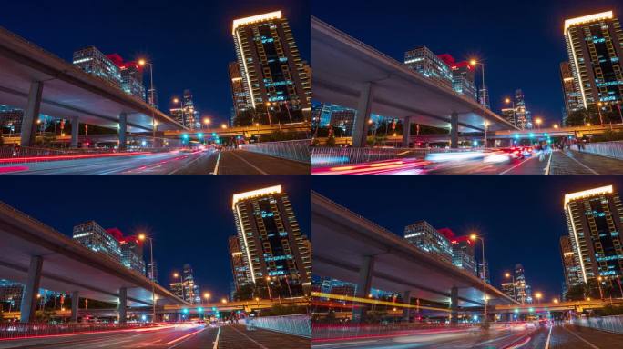 北京东三环夜景延时