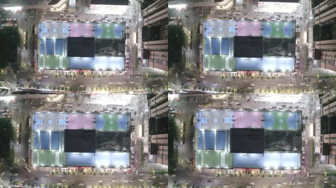 广州楼顶天台运动场篮球场足球网球场
