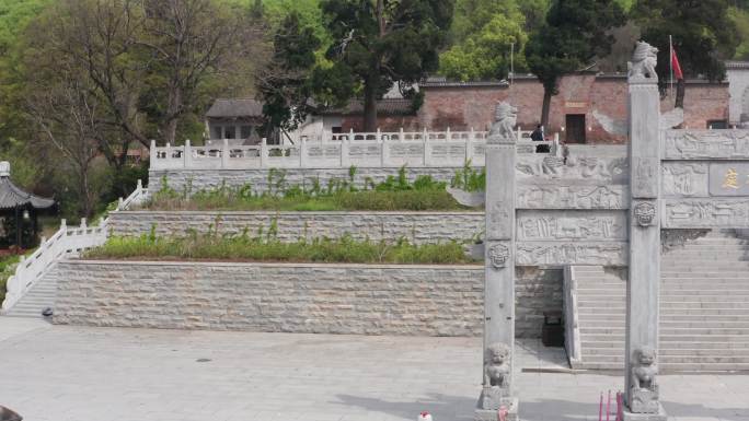 航拍信阳光山净居寺