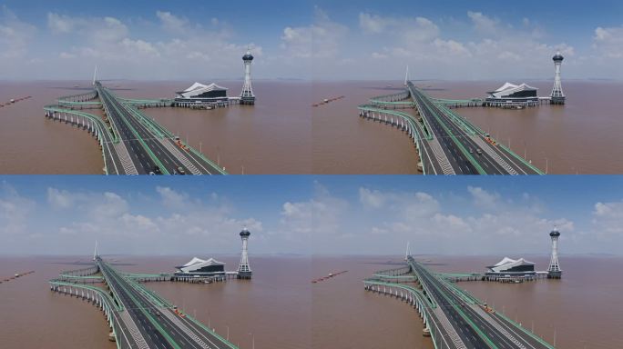 杭州湾跨海大桥海上高速公路海天一洲
