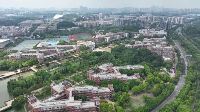 中山大学(广州校区东校园)航拍4K