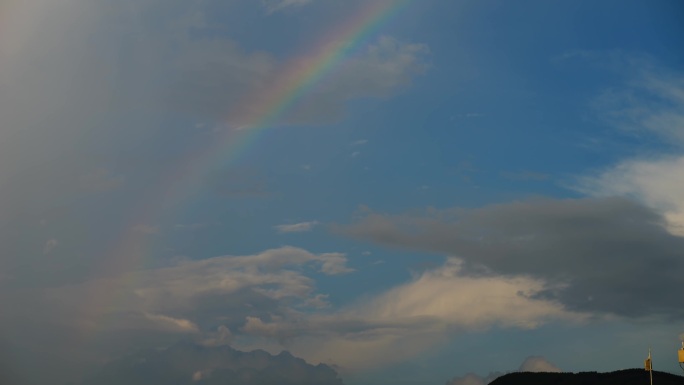 天空 彩虹 雨过天晴 雨后彩虹 七彩虹