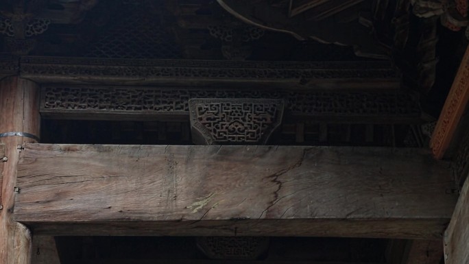传统徽派木质建筑