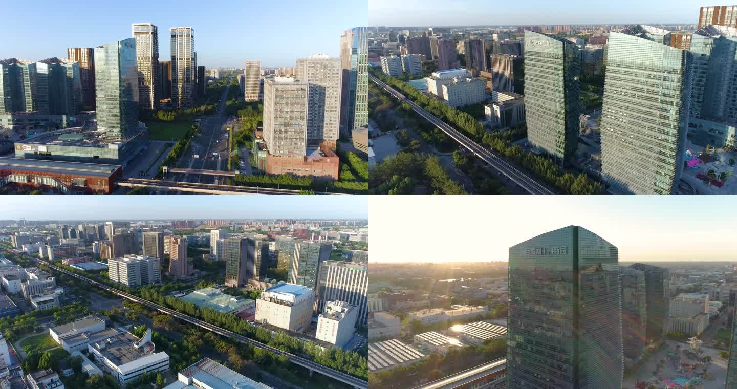 4k航拍大兴亦庄北京经济技术开发区-1