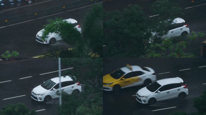 白色丰田2箱车