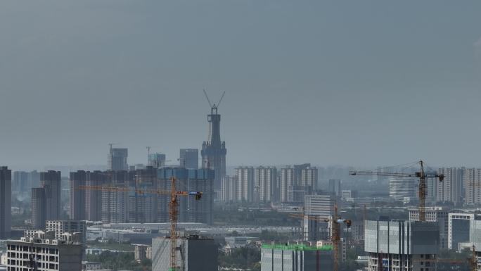 西咸沣东新城西北第一高楼超高层摩天楼建设
