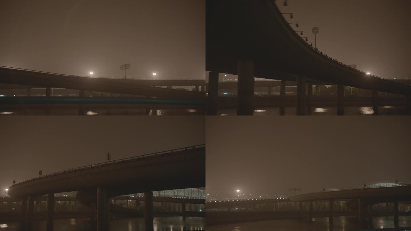 高架桥 夜间 行驶拍摄
