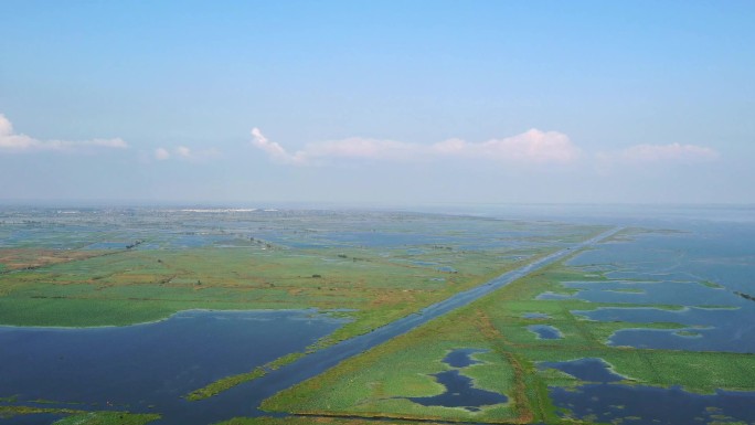 洪泽湖湿地航拍