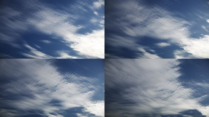 蓝天白云延时拍摄