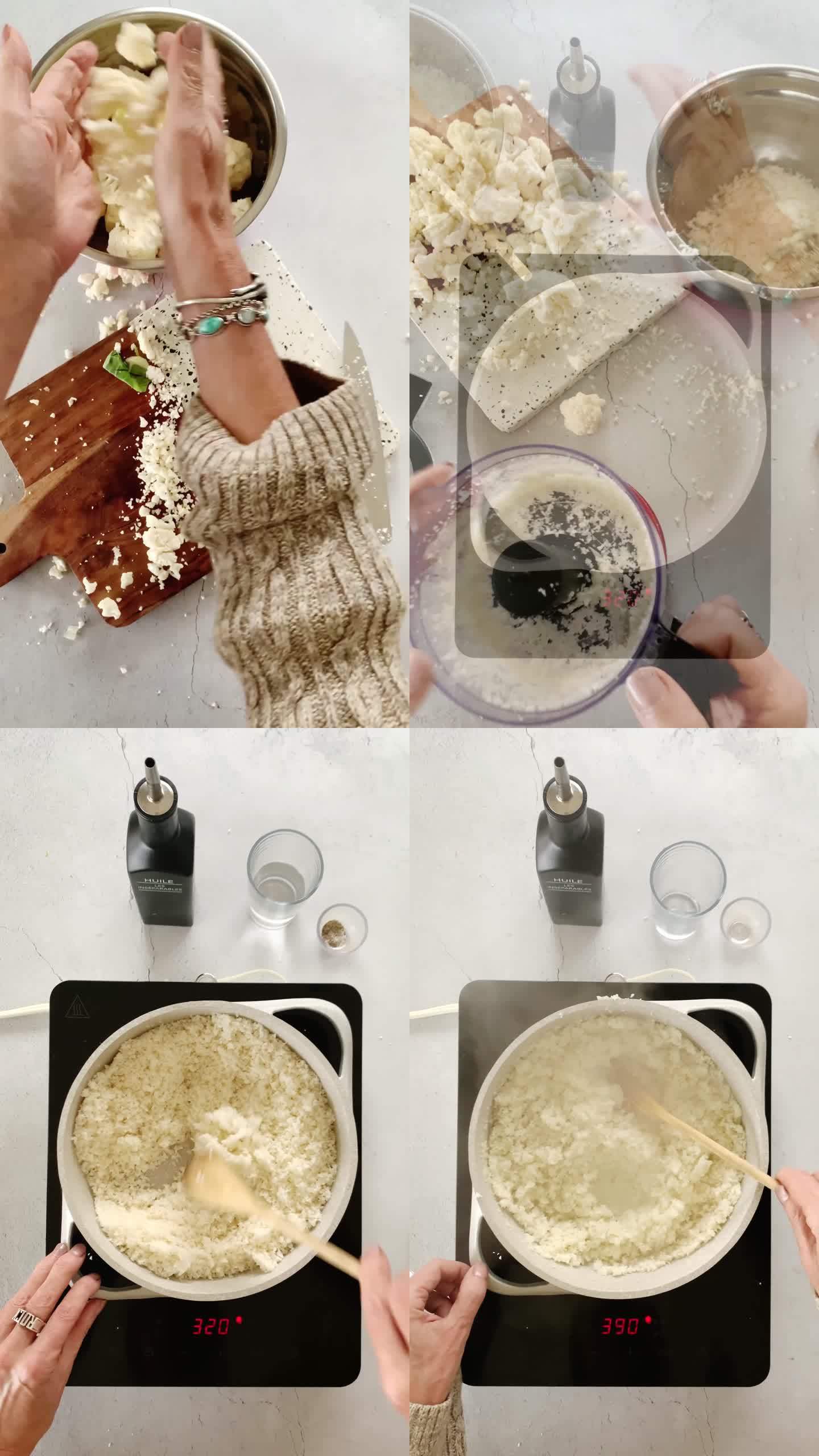 社交媒体亚洲汤的垂直食品制作博客蒙太奇
