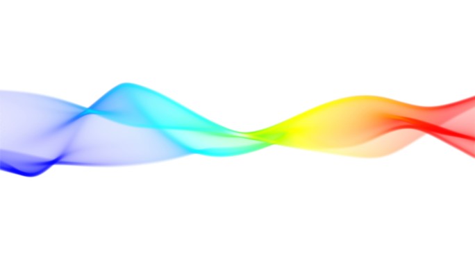 抽象波线（环路4k）。虹