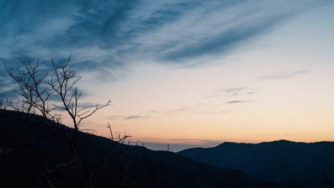 山顶 延时 日出 天空 云彩 公园 朝霞