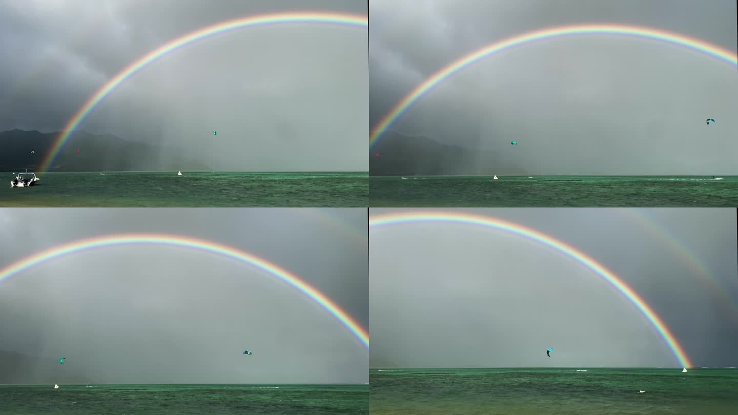 风雨无阻的风筝冲浪运动