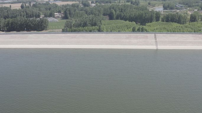 河南安阳汤阴城市地标汤河国家湿地公园航拍