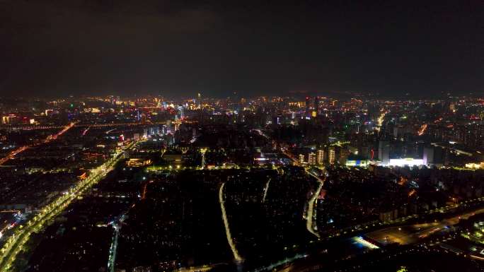 4K航拍云南昆明城市夜景合集1