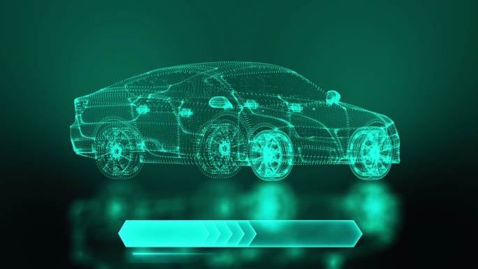 电动汽车全息图新能源UHD投影