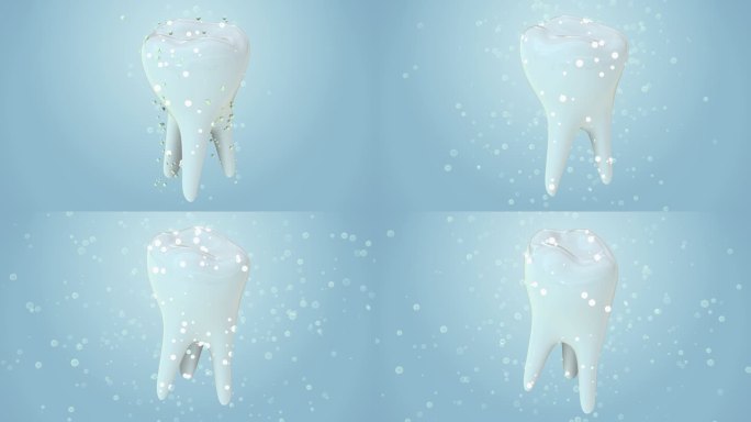 牙科护理概念美白清洁口腔洁白牙科广告