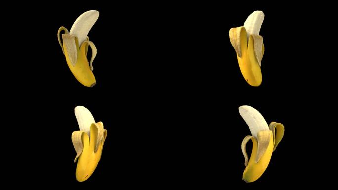 剥开香蕉动画带通道