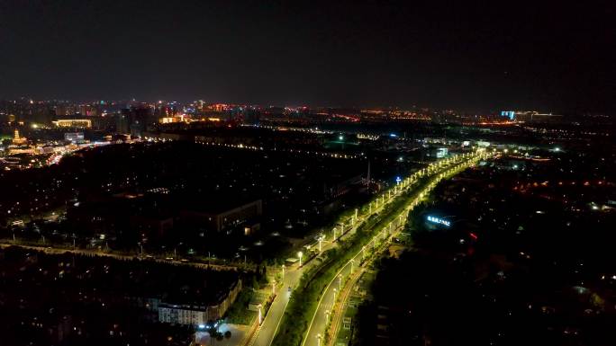 4K航拍云南昆明城市夜景