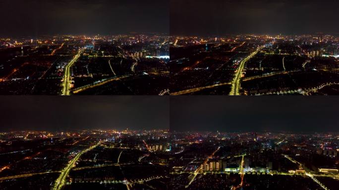4K航拍云南昆明城市夜景5