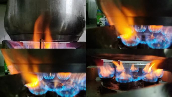 煤气杂质质量问题燃烧不充分有杂质红色火焰