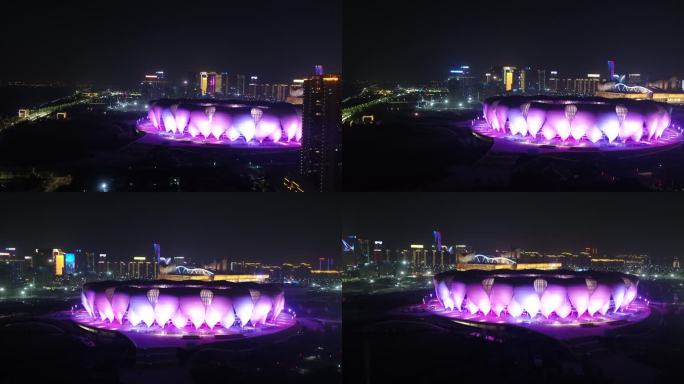 杭州奥体中心夜景