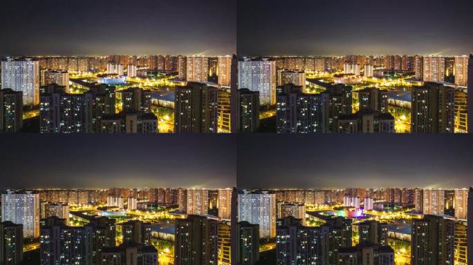 8K南京六合市民中心夜景延时摄影