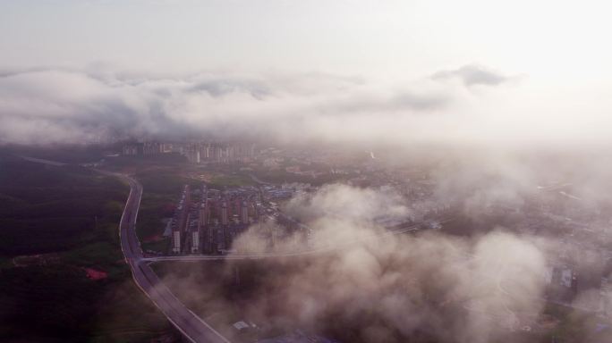 【5K】勐腊日出云海，云层之下的勐腊县城