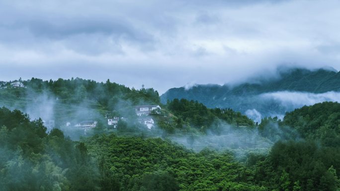 云雾 大山 深山 云雾缭绕