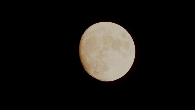 满月大月亮延时高清月亮特写环形山盈突月