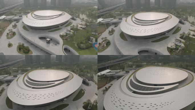 4K 2023年杭州亚运会电竞馆航拍