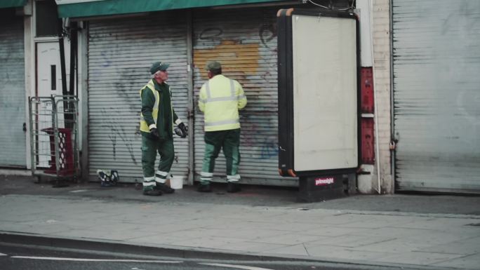 伦敦街头清洁工