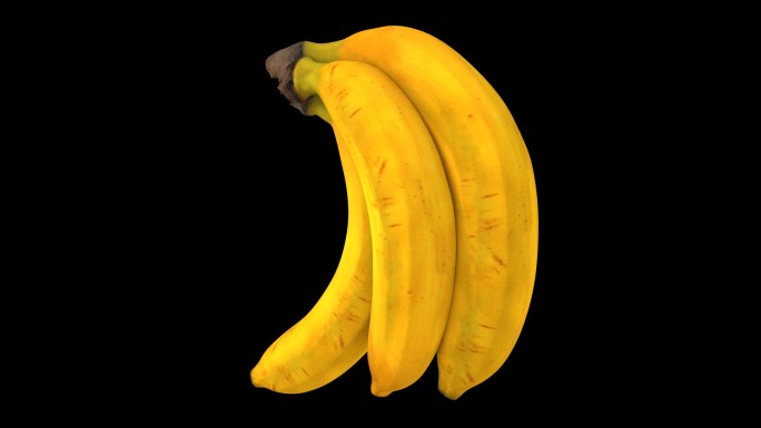 一串香蕉动画带通道