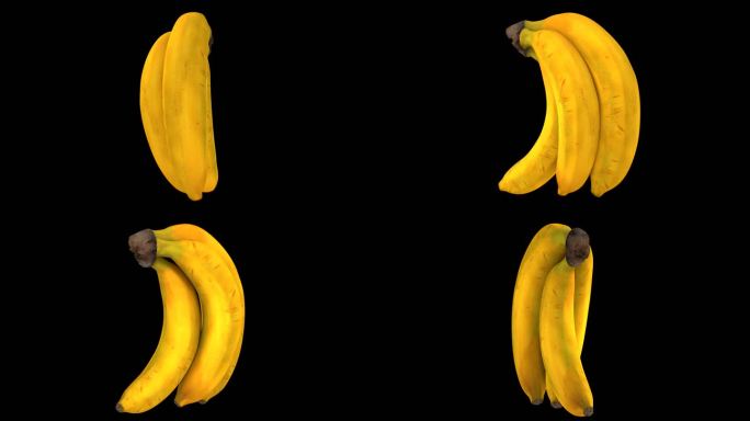 一串香蕉动画带通道