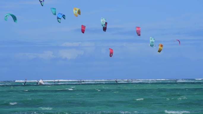 海上风筝冲浪竞速比赛