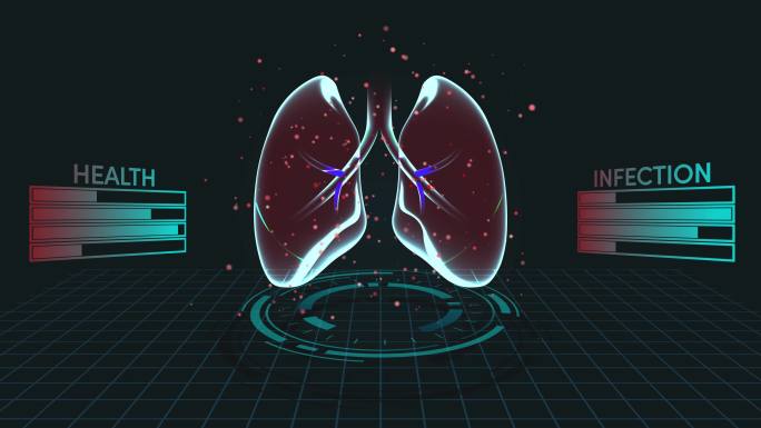 肺部感染疾病-4K循环医学背景