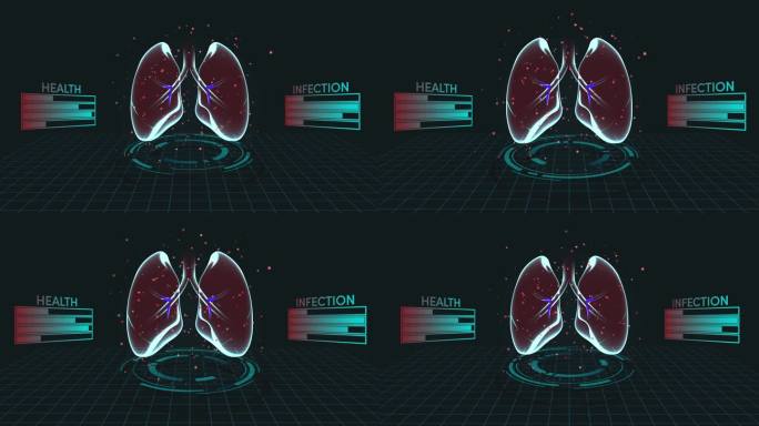 肺部感染疾病-4K循环医学背景