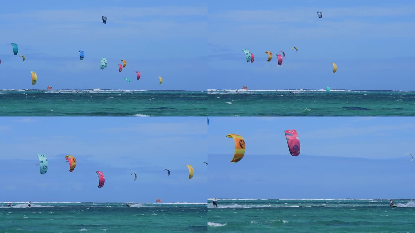 海上风筝冲浪竞速比赛