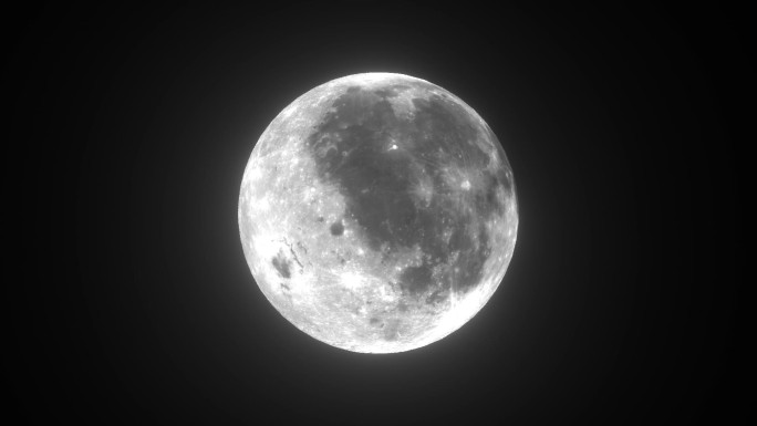 白色循环旋转月球