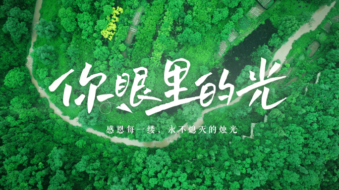 简洁清新文字标题字幕片头