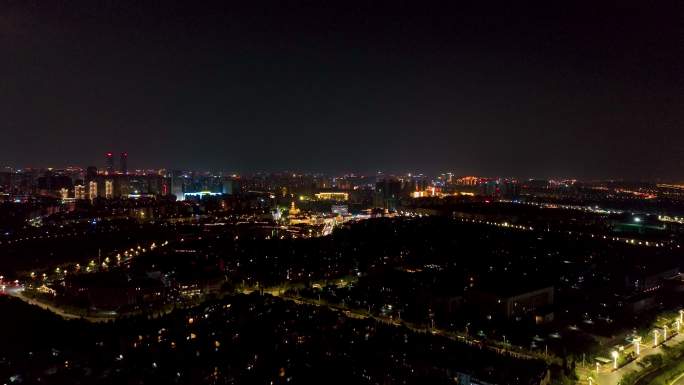 4K航拍云南昆明城市夜景2