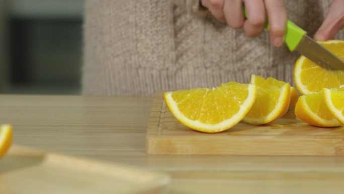 橙子 切水果 水果 果盘